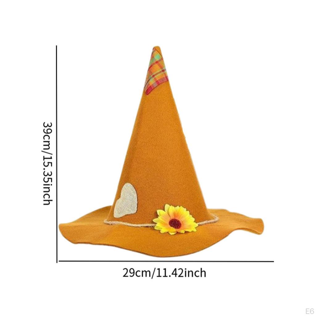 Halloween Scarecrow Hat Novelty Pointed for Masquerade Festival Carnival