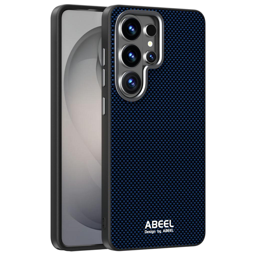 ABEEL For Samsung Galaxy S26 Ultra Magnetic Case Printed PC TPU Aluminum Alloy Leather Phone Cover