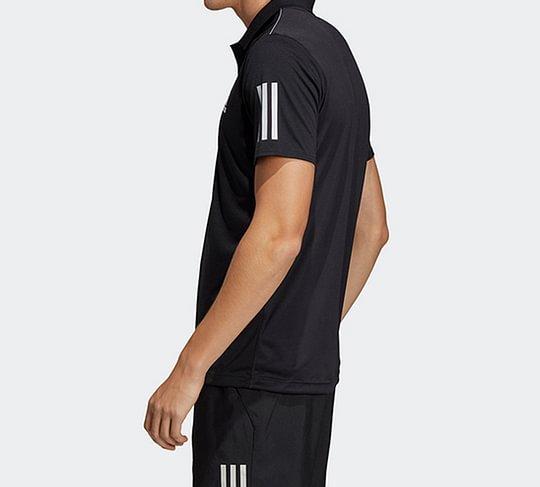 Adidas 3 Stripes Polo Shirt Men's Black DU0848