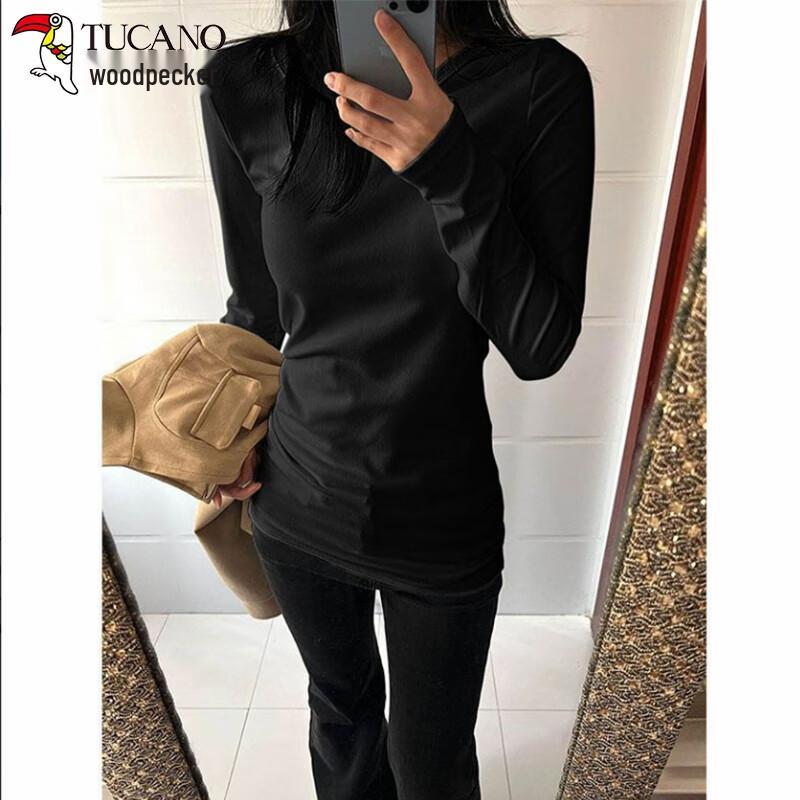 Женский термо-топ Woodpecker, облегающий, средней длины, базовый слой L