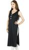 Bimba Women Sleeveless Rayon Tunic Kurti Straight Kurta Casual Indian Blouse