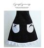 Korean Style Lace Apron - Fashionable, Oil & Stain-Proof Women's Kitchen Waist Apron