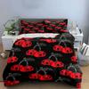 Skull Cherry Gothic Decor Set Soft Comfortable Duvet Cover Bedding Set Included 1*Duvet Cover & 2*Pillowcases, Gift