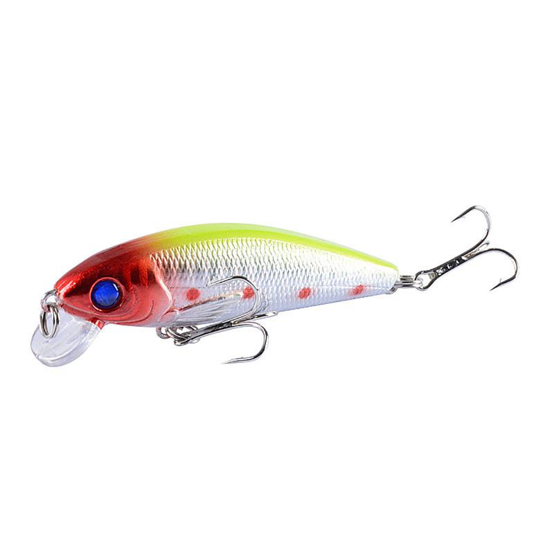 Minnow Fishing Lure Vib 7.2cm 8.7g 3d Eyes Bionic Hard Bait Artificial Fishing Accessories For