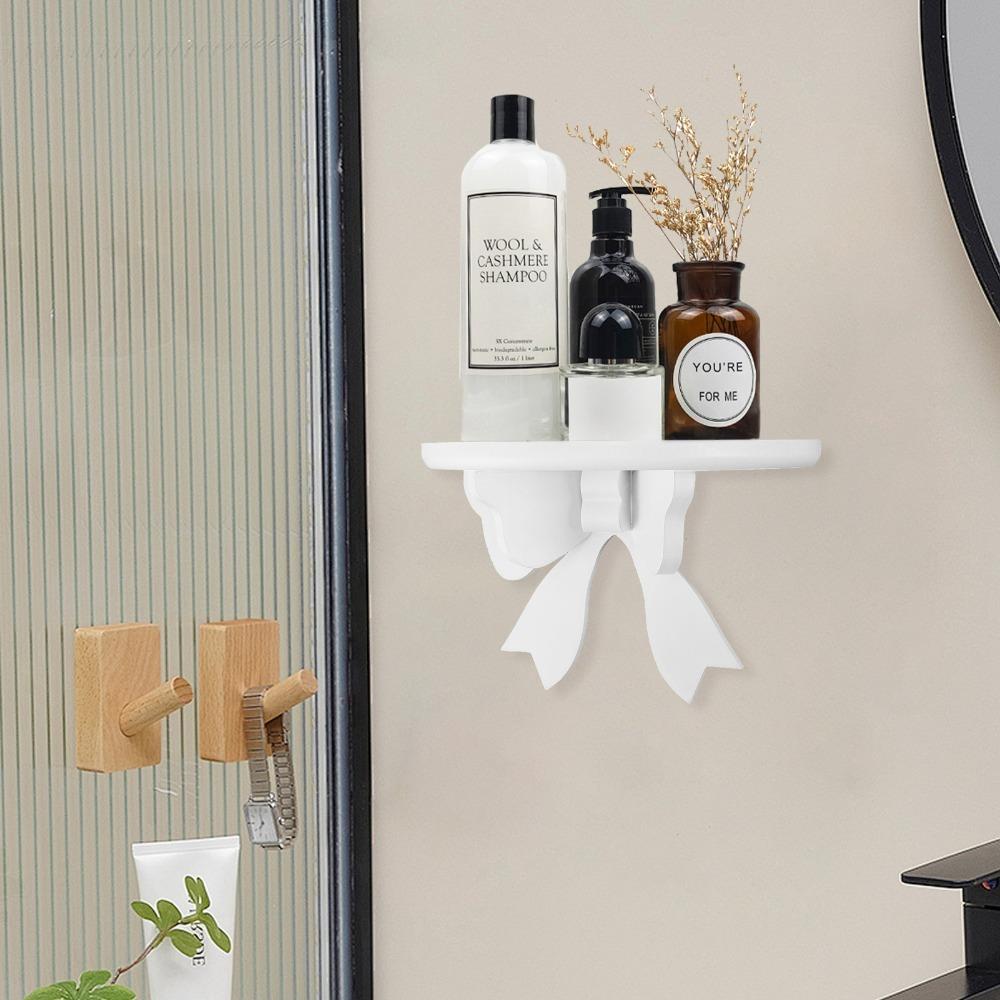 Wood Wall Mounted Shelf White Wall Storage Rack Bookshelf Wooden Floating Shelves  Kids Room Decor