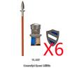 MOC Building Blocks Medieval Character Accessories Warhorses Militiamen Dragons Castles Knights Brick Gifts Toy Helmets Shields