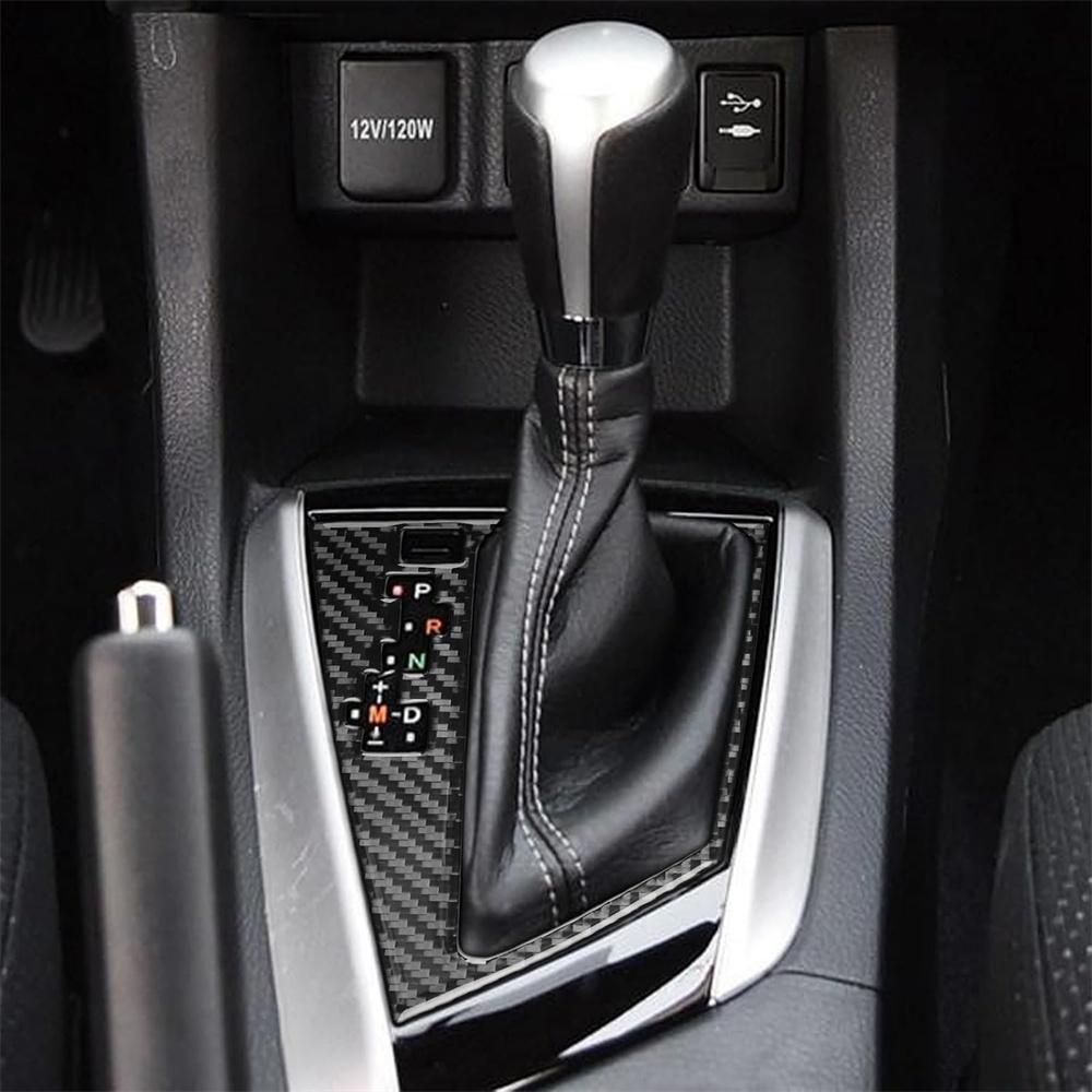 Car Gear Shift Panel Cover Trim Carbon Fiber For Toyota Corolla Levin 2014-2018