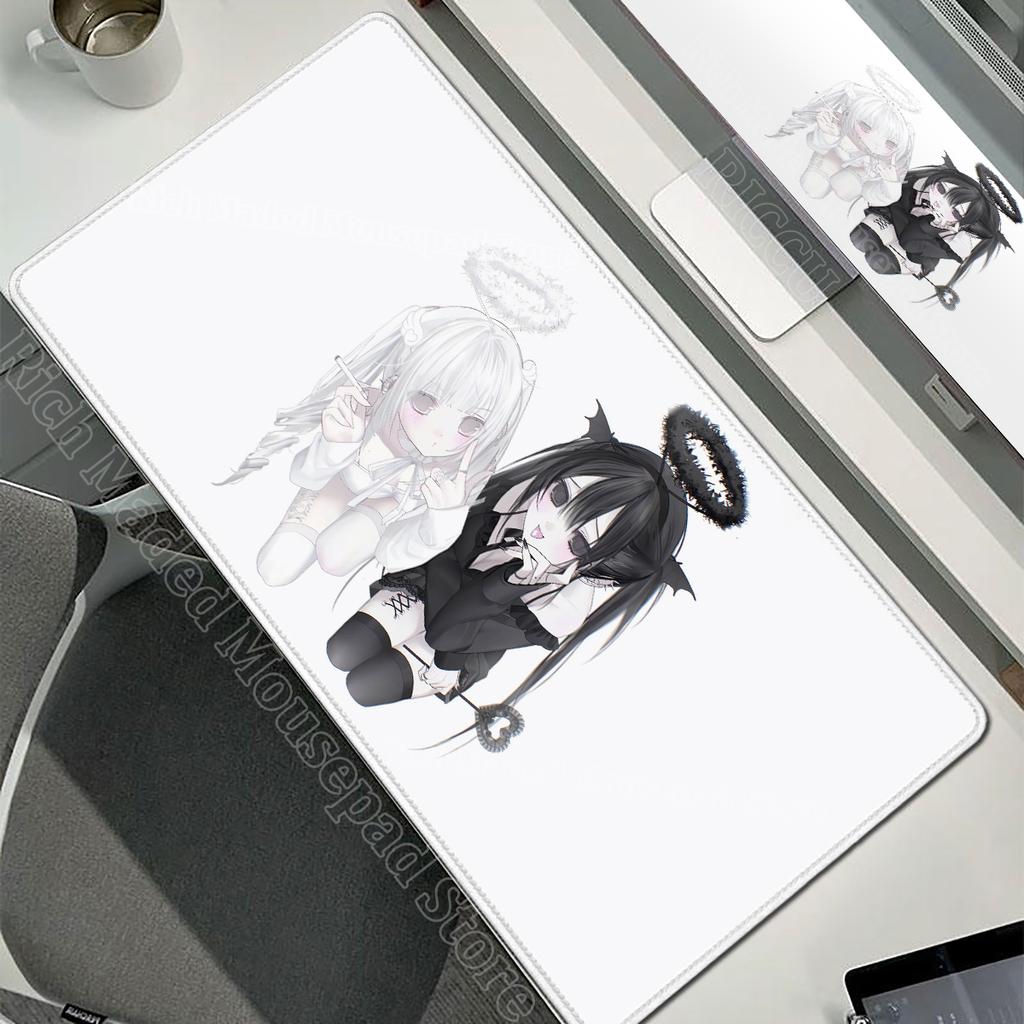 Anime Pretty Girl Large Cartoon Mouse Pad E-sports Anti slip Desk Mat Office Computer Keyboard Mousepad XXL Laptop Desktop Mats