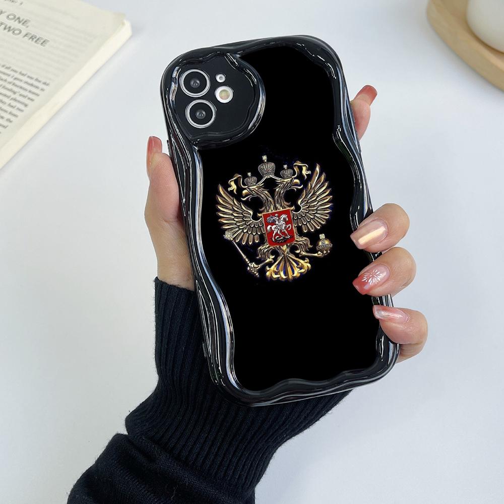 

Ae96 Эмблема России дизайн флага искусство Защитные чехлы для телефонов для Samsung S23 S24 Ultra A55 A14 A25 Infinix Hot 40 Pro Tecno Spark 20C Wave Задняя крышка из ТПУ Tecno Spark 20/Spark 20C