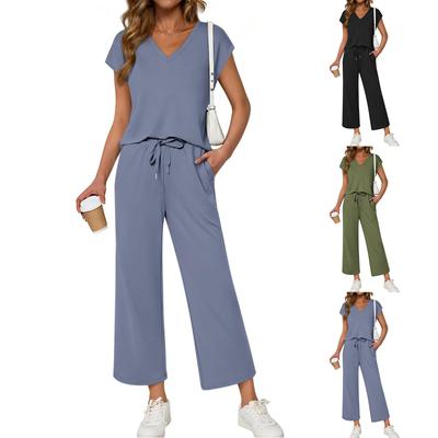 Dames casual set met losse pasvorm in diverse kleuren