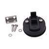 4pcs/set Round Non-locking Handle Black Flush Boat Marine Latch Cabinet Lift Pull Handle for RV Boat Marine Deck Hatch Locker