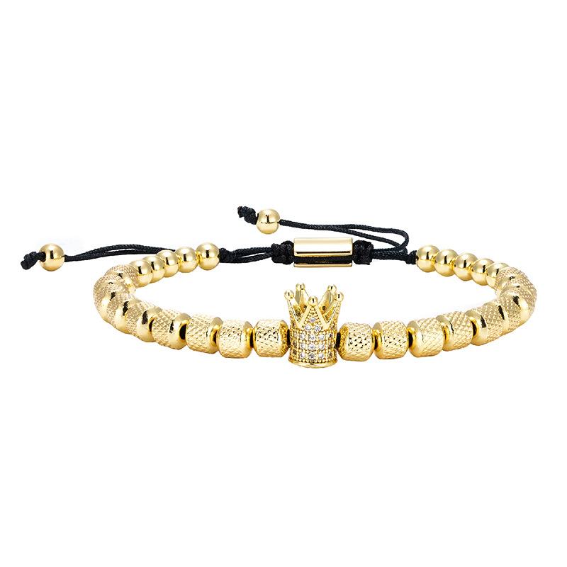Jewelry Fashion Micro Inlaid Crown Handmade Beads Simple, Small and Popular Fashion Versatile Bracelet
