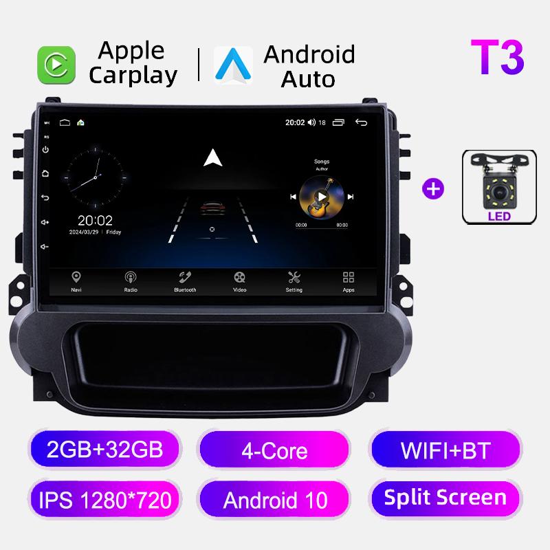 For Chevrolet Malibu 2012-2015 Car Radio Auto Stereo GPS Navigation BT WIFI Carplay Multimedia Video Player Android 12 Head Unit