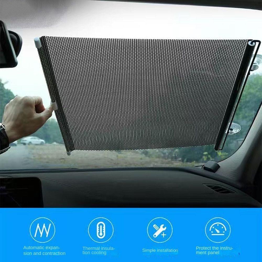 Glare Guard Car Sun Block Shutter Retractable Car Telescopic Curtain For Baby Kids