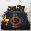 Music Bedding Set 3D Note Down Duvet Cover 2/3 Pieces Single Bed Double Bed Duvet Cover Girl Teens Music Enthusiast Room Bed Cover Birthday Gift