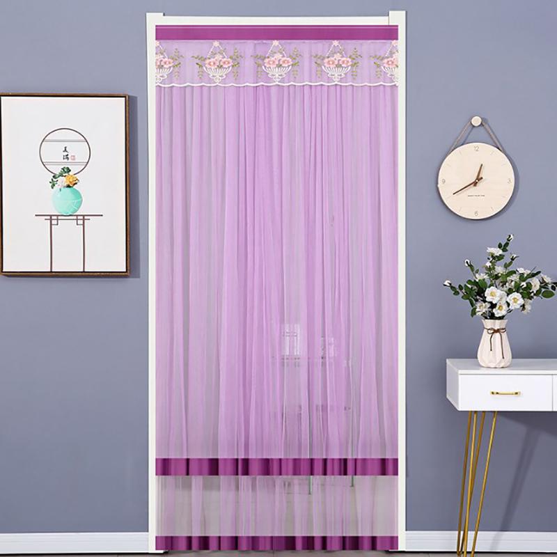90*200CM No Punching Screen Door Curtain Anti Mosquito Insect Fly Bug Automatic Closing Household Ventilation Door Curtain