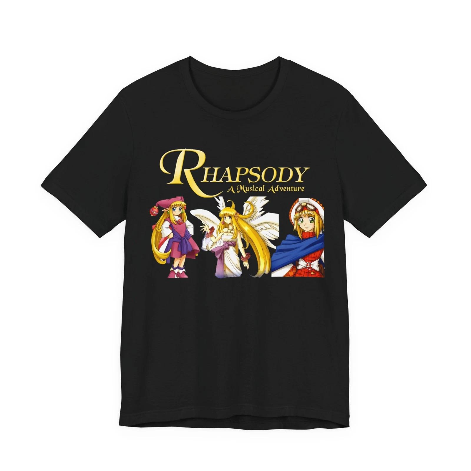 Rhapsody a Musical Adventure PS1 Character W/Logo Unisex Jersey Short Sleeve Tee 4XL