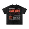 Japan Culture | Snow Washed Oversized Cotton T-Shirt and Kids Shirt