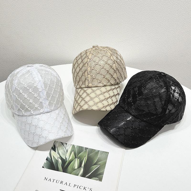 Chic Andningsbar Mesh Basebollkeps - Justerbar Solskyddshatt för Kvinnor, Perfekt för Vår & Sommar