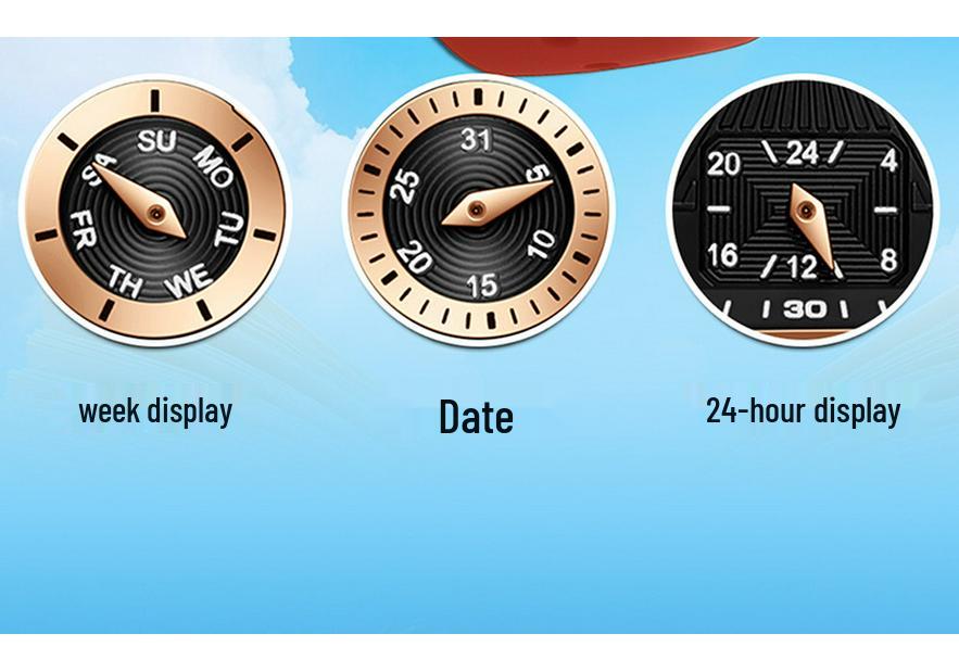 OFNS Retro Square Waterproof Quartz Watch: Small, Luminous, Three-Hand Design for Men & Women