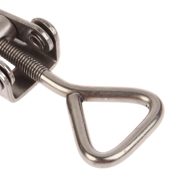 1Pc 304 Stainless Steel Boat Deck Clamp Hasp Lock Heavy Duty Fastener For Marine Locker Strong Anti Rust Construction