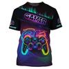 Child Game T Shirt Children Top Shirts Cool Controller Short Sleeve Korean Children's Clothes 2024 Kids Spring Clothes Tops Boys