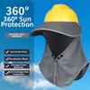 Mesh Safety Helmet Sunshade Breathable Neck Protection Sun Shield  for Construction Workers