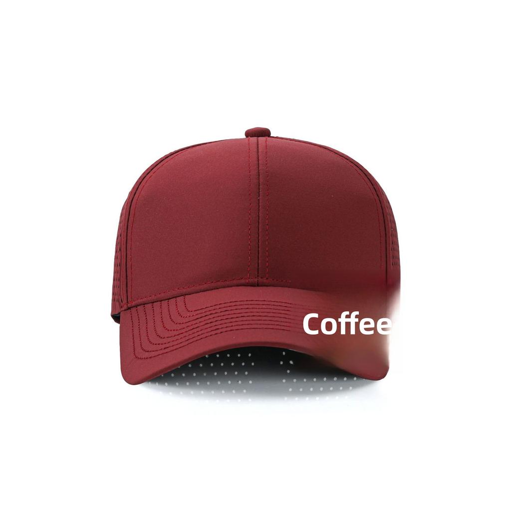 Korean-style Sunshade Sunscreen Cap Light Plate Punched Breathable Mesh 6-Panel 100% Polyester Sports Cap Outdoor Baseball