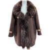 ~ Excellent fur, raccoon fur collar, suede jacket, down jacket