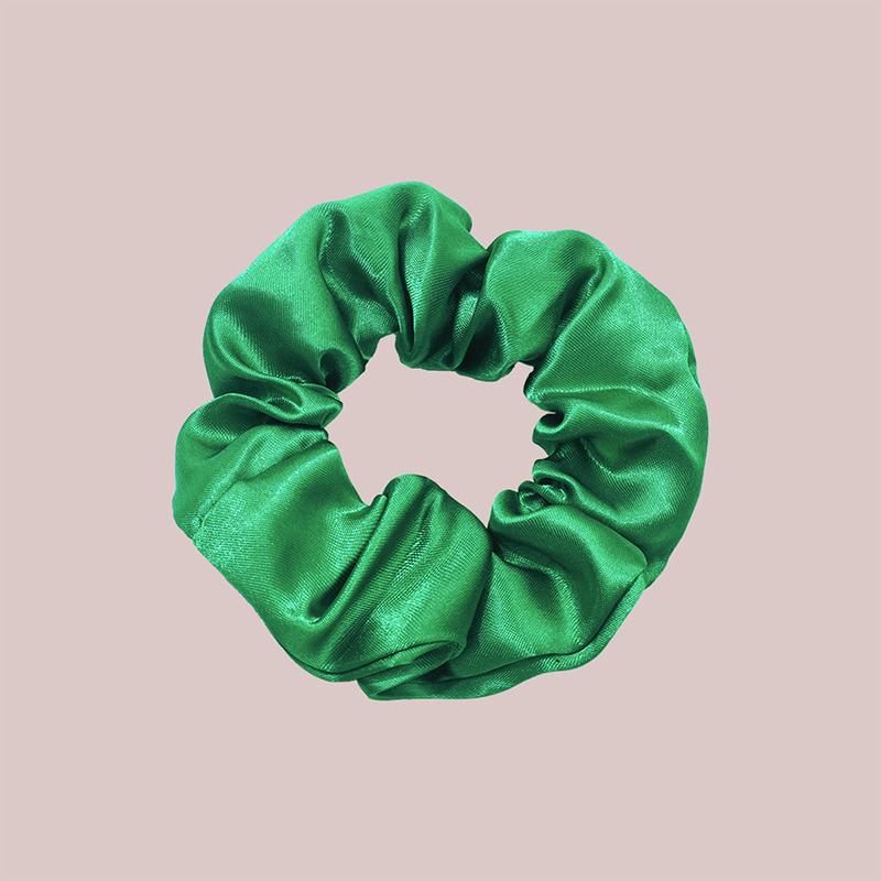 8Pcs  Satin Fabric Sausage Loop Hair Rings Set Solid Colour Fabric Loop Hair Rope Hair Scrunchies Scrunchy Black Coffee