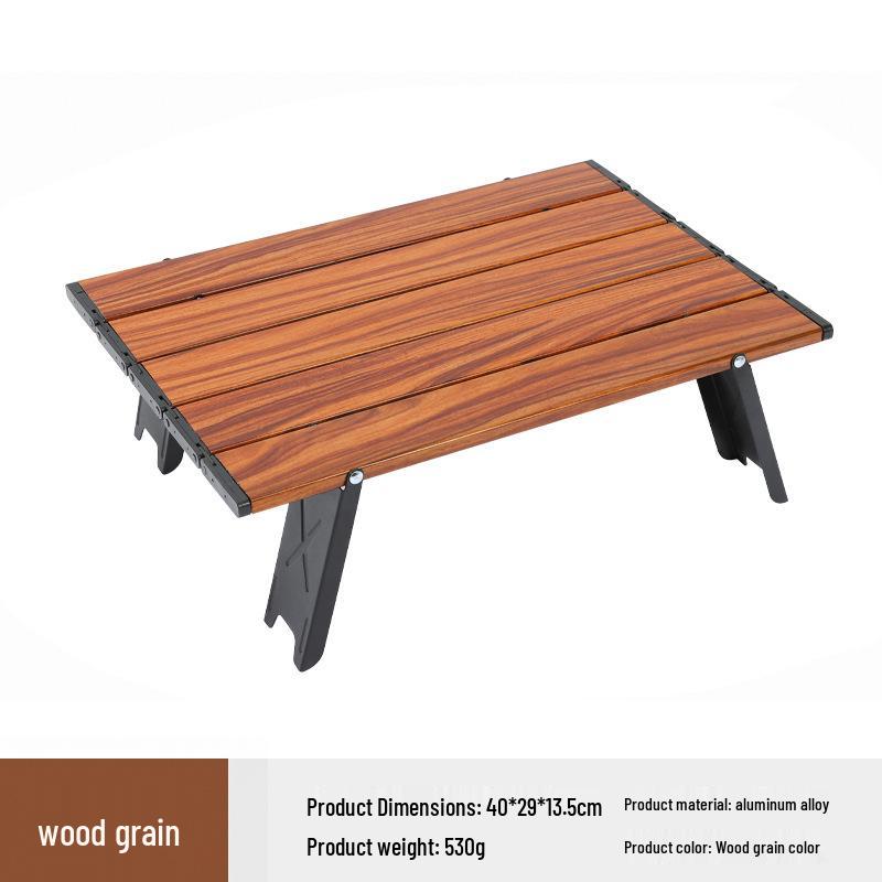 Ultra-Light Portable Aluminum Folding Table - Compact for Camping, Coffee, or Tea