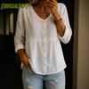 Women's Fashion Casual Solid Color Print Long Sleeve V Neck Blouses & Shirts International Design
