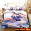 Game Genshin Impact Sangonomiya Kokomi Bedding Set Single Twin Full Queen King Size Bed Set Adult Kid Bedroom Duvetcover Sets