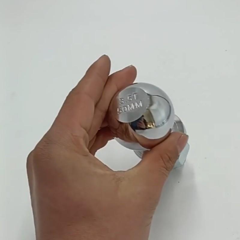 M22 50mm 3.5T Chrome Hitch Mount Tow Ball Shank Dia Capacity Coupling Trailer Parts RV Camper Caravan Parts