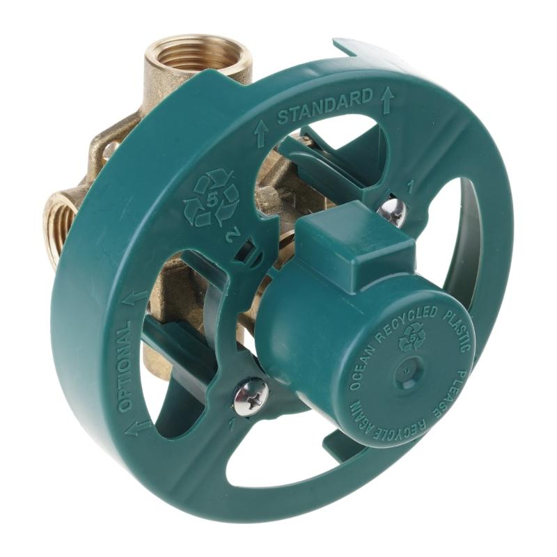 Brass Pressure Balanced Shower Valves Household Concealed Valves with Stops Shower Four Way Circulation Valves Easy to Use 1