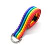 D-shaped Buckle Rainbow Canvas Belt Nylon Canvas Waist Belt Casual Men Belt  Dresses