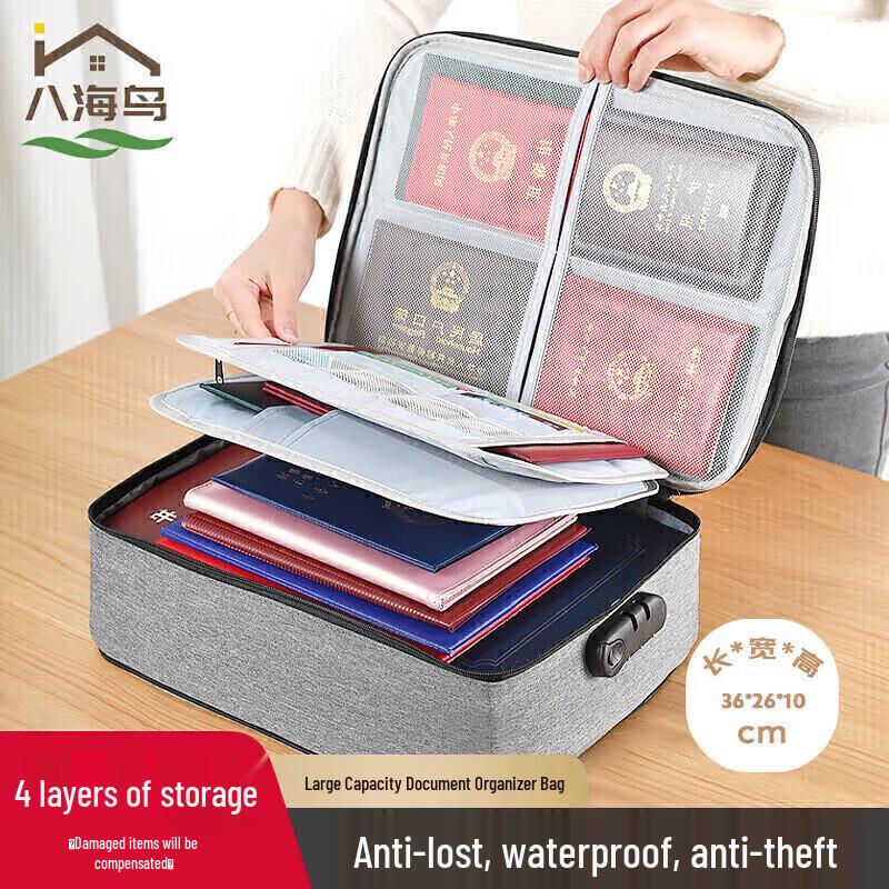 Multi-functional Document Organizer with Lock