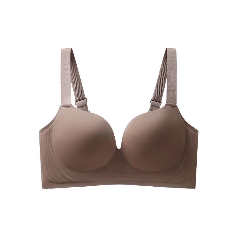 Gather Without Steel Rim Underwear Women's Full Cup Close Pair of Breasts Anti-sagging External Expansion Large Size Bra