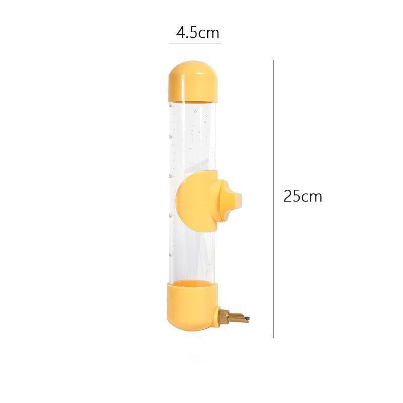 

240ml Automatic Bird Water Feeder Detachable Leak Proof Bird Water Dispenser Transparent Top Fill Parrot Drinking Fountain