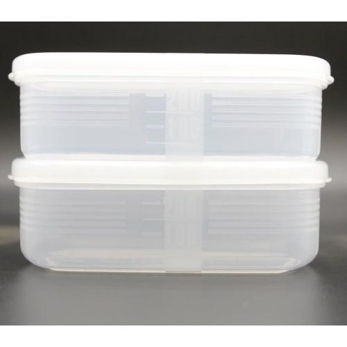 Made in Japan [Tightly Sealable Containers!] Firmly Pack N Storage Containers for Prepared Food, Freezer Storage, Microwave Safe, 14.2 x 7.9 x 4.6 cm,