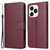 For iPhone 15 Pro PU Leather Wallet Cell Phone Stand Case Card Holder Shockproof Phone Cover