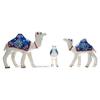 Cămilă - Artă Mache de Hârtie Lucrată Manual, Ideală ca Piesă de Expoziție pentru Decorul Casei (12X10X8CM) Set de 3