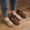 Newly-released Vintage Single Shoes for Women with Low Heel and Made of Leather.