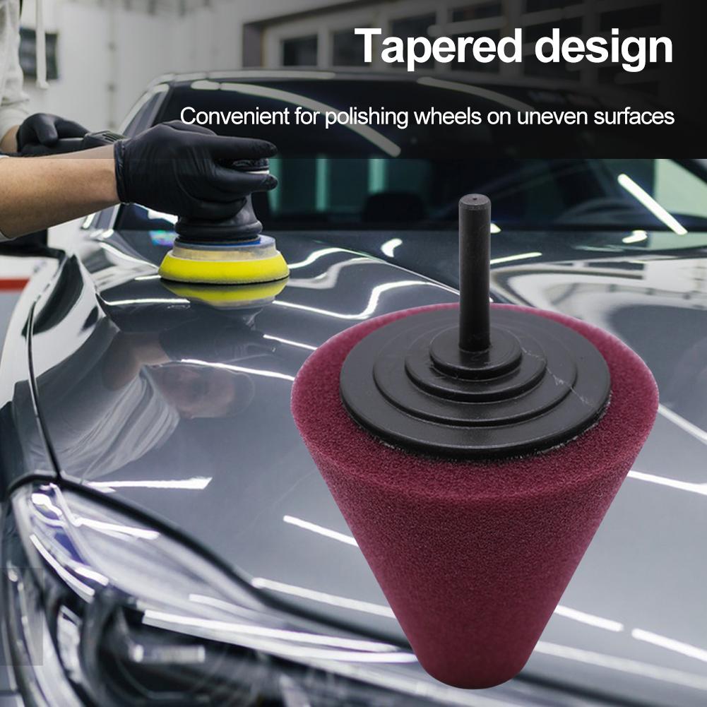 

Car Hub Buffing Sponge Pad Detailed Scratch Polishing Car Sponge Polishing Pad Used for Electric Drill for Car Tire Hub Care жёлтый