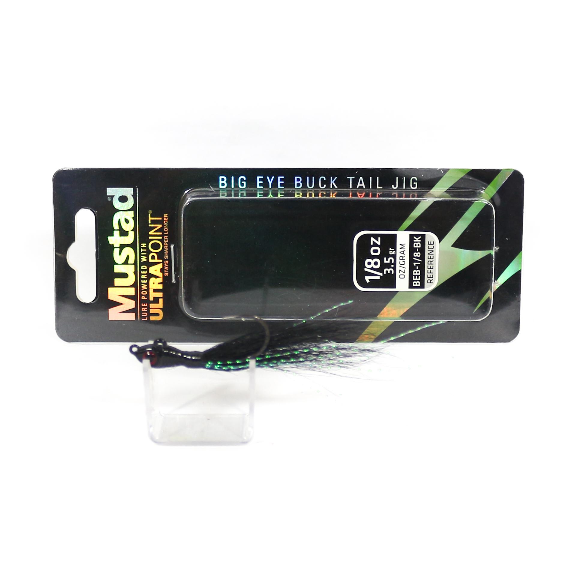 

Mustad BEB-1/8-BK Bucktail Big Eye 1/8 Oz Black (0532)