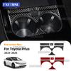 Real Soft Carbon Fiber Sticker For Toyota Prius 60 Series 2023 2024 2025 Water Cup Holder Panel LHD RHD Car Trim Accessories