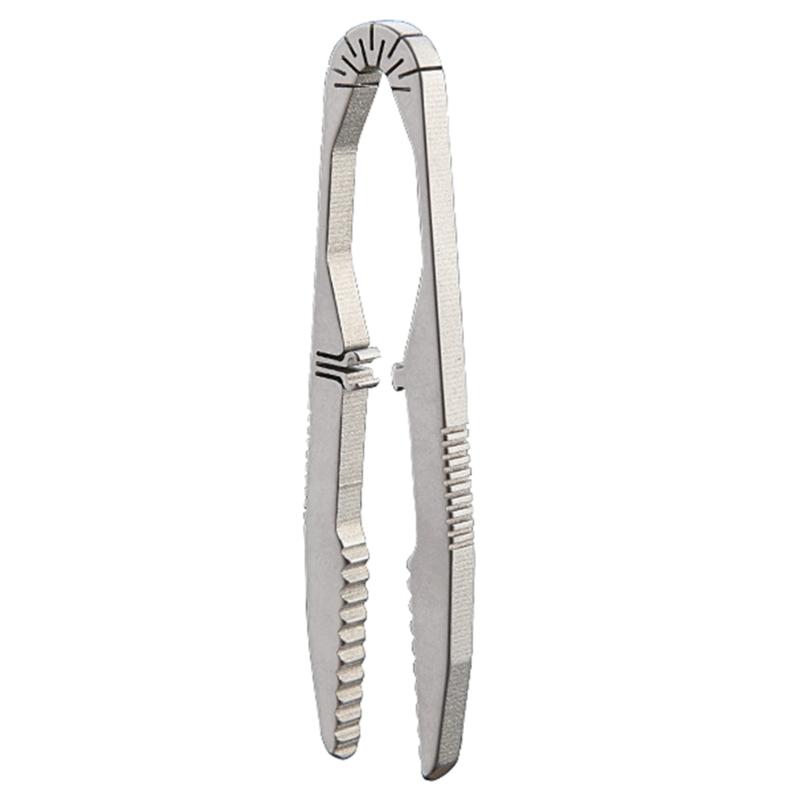 Portable Titaniums Alloys Tweezer Camping Small Tweezer Tool Outdoor Survivals Travel Tool for Hikings Mountaineering 1