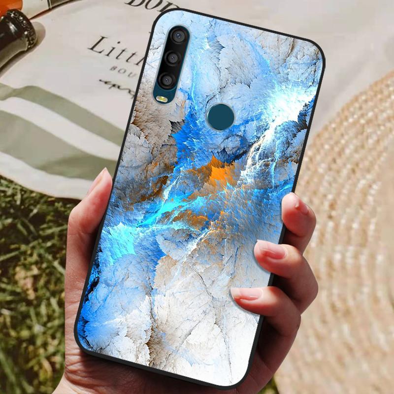 Pour Alcatel 1SE 2020 Coque Anti-choc Fleur Arrière Pour Alcatel 1SE 2020 5030F 5030U 5030D Silicone Souple Coques de Téléphone Pare-chocs
