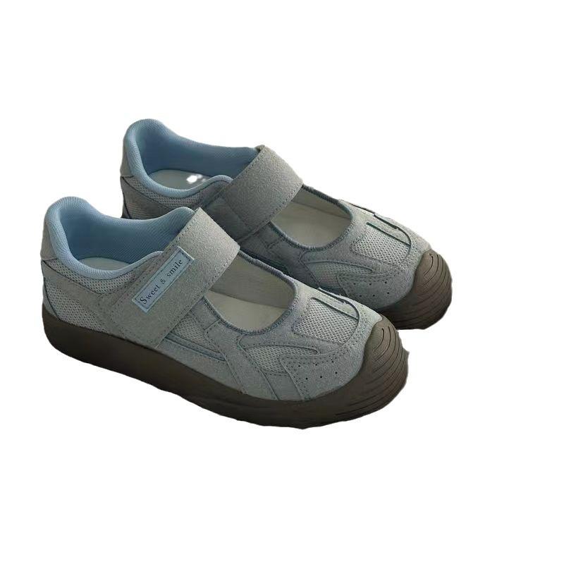 Original Versatile Niche Magic Women's Shoes Single Shoes Women's 2025 Summer New Breathable Mesh Low-top Casual Shoes Board Shoes