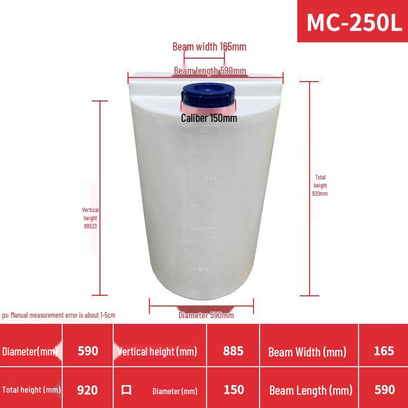 Aokewen 250L Plastic Dosing Mixing Tank with Pump